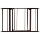Portão de Segurança para Bebê BABELIO - 74-122cm - Fechamento Automático - Design Madeira Preta