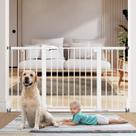 Portão de Segurança para Bebê BABELIO - Extra Largo (74-140cm) - Metal com Fechamento Automático Portão de Segurança para Bebê BABELIO - Extra Largo (74-140cm) - Metal com Fechamento Automático