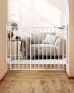 Portão de Segurança para Bebê BABELIO - Sem Barra Inferior (68-114cm) - Fechamento Automático - Branco