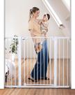 Portão de Segurança para Bebê COMOMY 36 - Extra Alto para Escadas e Portas (Branco)