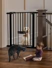 Portão de Segurança para Bebês BABELIO Extra Alto (91cm) com Porta para Gatos (75-102cm) - Preto