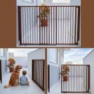 Portão de Segurança para Criança e Pet em Alumínio Regulável 70 a 125cm e Altura de 85cm