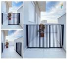 Portão de Segurança para Crianças e PET em ALumínio Largura Regulável de 58 a 100cm e Altura 85cm