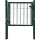 Portão de vedação de jardim VidaXL Heavy-Duty Steel 41,3x59,1 cm verde