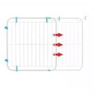 Portão Grade Proteção Criança Cão Pet Bebe Expansivo 70 A 115 cm