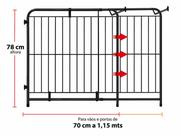 Portão Grade Proteção Expansivo Grande Para Criança Cachorro Pet De 70 A 115 Cm