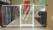 Portão Grade Proteção Segurança Criança Bebe Cão Pet para vãos de 266cm 267cm 268cm 269cm 270cm