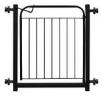 Portão para Cachorros Grade Pet 69cm A 83cm Com Extensor de 10 Cm PRETO AÇOMIX