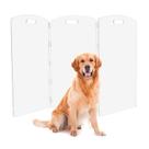 Portão para Cães Feoyoho 81 cm em Acrílico Transparente Dobrável com 3 Painéis