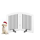 Portão para Cães PUPETPO - Dobrável, 2 Painéis, 24" de Altura, Branco