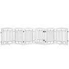 Portão para Pet Spirich Extra Largo de Madeira - 120cm - Branco