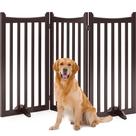 Portão para Pet Yaheetech - Cerca de Madeira Extra Alta (36cm) com 3 Painéis