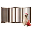 Portão para Pets Fun Memories - 36cm (Madeira Maciça Nogueira)