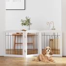 Portão para Pets PAWLAND - Dobrável, Freestanding, Madeira Branca (60x60cm) Portão para Pets PAWLAND - Dobrável, Freestanding, Madeira Branca (60x60cm)
