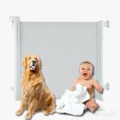 Portão Segurança Cercadinho Tela Retrátil Infantil Pet Cães Extensível Até 1,5m Portão Segurança Cercadinho Tela Retrátil Infantil Pet Cães Extensível Até 1,5m
