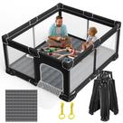 Portátil dobrável Playard Grobeybees com tapete 150x180 cm