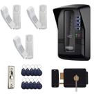 Porteiro Coletivo Interfone Eletrônico Interfonia Predial 3 Pontos Intelbras Com Fechadura