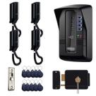 Porteiro Coletivo Interfone Eletrônico Predial Residencial 04 Pontos Black Fechadura Botoeira Tag Intelbras