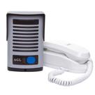 Porteiro Eletrônico AGL P20, 12V, Proteção Contra Chuva, Bivolt, Cinza e Monofone Branco - 1102001