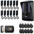 Porteiro Interfone Coletivo 12 Pontos Black Completo Intelbras Com Fechadura