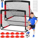 Porterías de Fútbol VAVOSPORT 1,2x0,9 m para Niños con Equipo de Entrenamiento