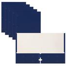 Portfólio Folders Better Office Products, pacote com 50 unidades, azul