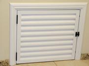 Portinhola 1F.Giro Veneziana Ventilada Aluminio Br.