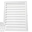 Portinhola Porta Alçapão Abrigo Ventilado 70x60 De Aço Laminado Branco Resistente Para Telhado Laje Água Luz Sótão