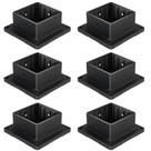 Post Base HILLMASTER 4x4 Plastic Anchor Deck Support, pacote com 6