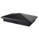 Post Cap Decorex Hardware Aluminium Pyramid 4x6 Black