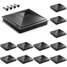 Post Caps SideInlar 4x4 Pyramid Waterproof Outdoor, pacote com 12 Post Caps SideInlar 4x4 Pyramid Waterproof Outdoor, pacote com 12