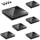Post Caps SideInlar 4x4 Pyramid Waterproof Outdoor, pacote com 6 Post Caps SideInlar 4x4 Pyramid Waterproof Outdoor, pacote com 6