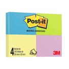 Post-it 38x50mm neon 4 cores colorido 100f 3m