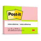 Post-It 4 Blocos 38x50 C/ 100 Fls Verde, Rosa - 3M
