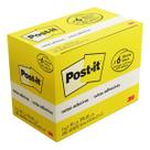 POST-IT Amarelo 76MM X 102MM 6 Blocos de 100 Folhas 3M