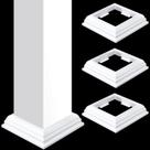 Post Skirt Thyle True 10,16 x 10,16 cm Vinil branco 4 unidades Post Skirt Thyle True 10,16 x 10,16 cm Vinil branco 4 unidades