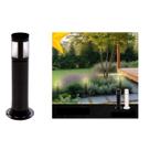 Poste Arandela Tube Light Janela Tampa Fechada 39cm Preto