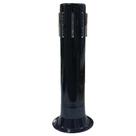 Poste Balizador Aletas Tube Light Soquete E27 Preto - Plaslumi, Opção: Preto