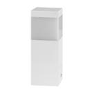Poste Balizador Branco 20cm P/ Jardim Em Alumínio ST2791