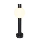 Poste Balizador de Jardim Orbital Preto 40cm Led 12W 3000K Bivolt