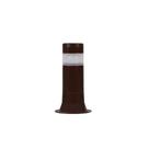 Poste Balizador Luminária Aura Casa Sítio Jardim 25cm Marrom
