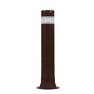 Poste Balizador Luminária Aura Casa Sítio Jardim 45cm Marrom