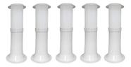 Poste Balizador Luminária Casa Jardim 35cm Branco Kit 5