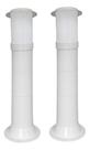 Poste Balizador Luminária Casa Jardim 50cm Branco Kit 2