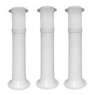 Poste Balizador Luminária Casa Jardim 50cm Branco Kit 3