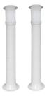 Poste Balizador Luminária Casa Jardim 75cm Branco Kit 2