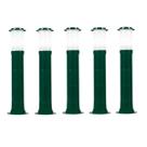 Poste Balizador Luminária Casa Sítio Jardim 75cm Verde Kit 5