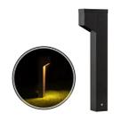 Poste Balizador Luminária Jardim 1 Foco Preto P/ MR11 ST2766