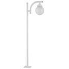Poste Branco Luminária sem Globo Alumínio para Praça Global Bivolt Dital