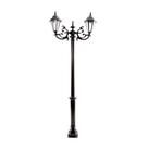 Poste Colonial De Jardim Porto Alegre Alumínio Fundido 226cm